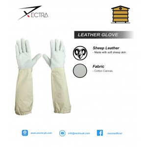 Beekeeping Leather Gloves White A+ Grade XI 706