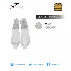 Beekeeping Synthetic Leather Gloves White 