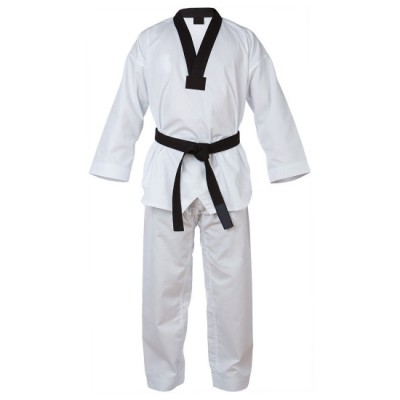 Xectra Taekwondo Uniform With Black V-Neck.